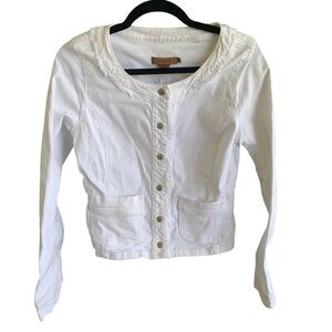 Arden B White Denim Jacket Women’s Size Small